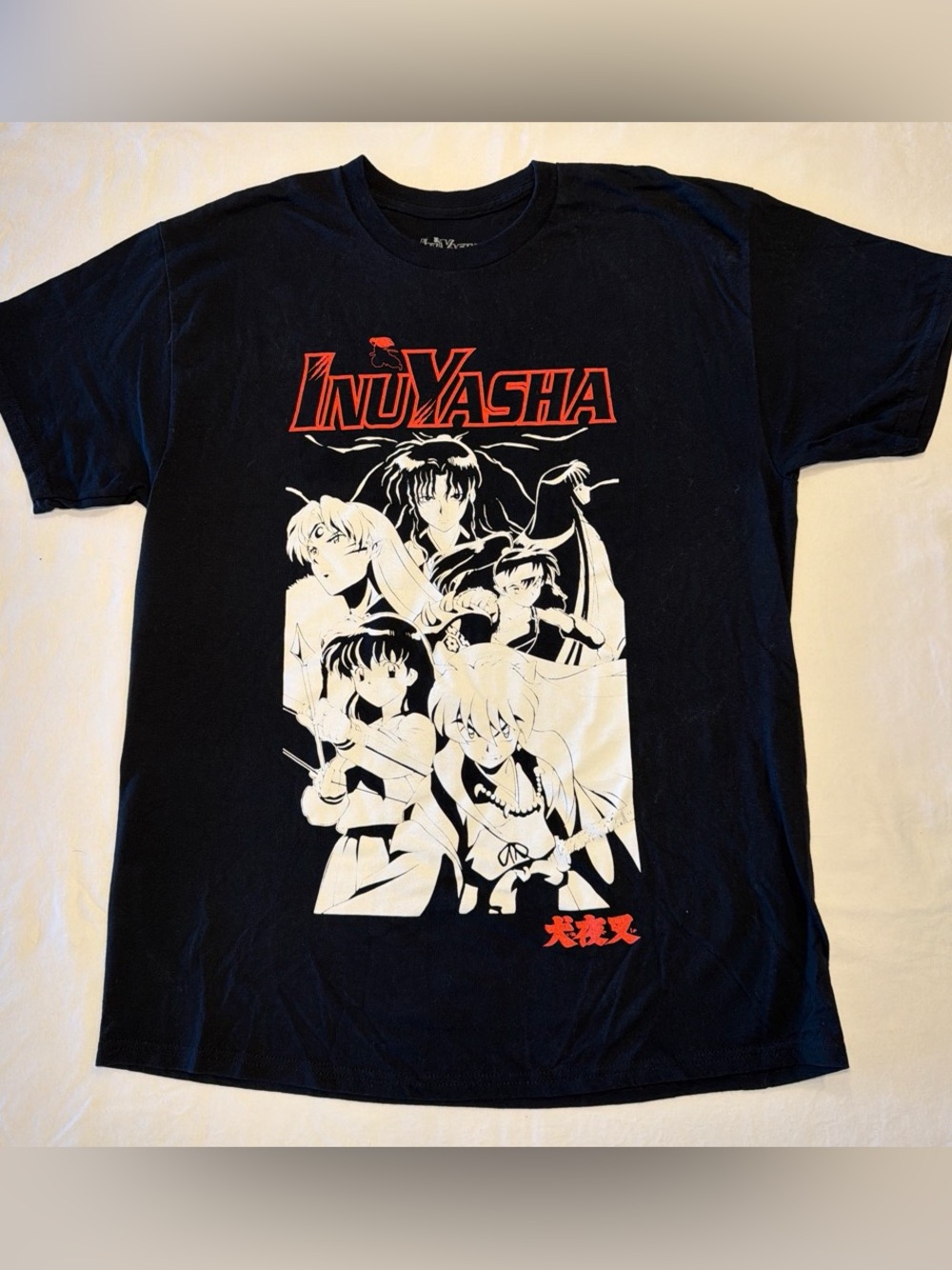 InuYasha Black Graphic Short Sleeve Tee